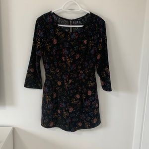 Floral romper for fall!